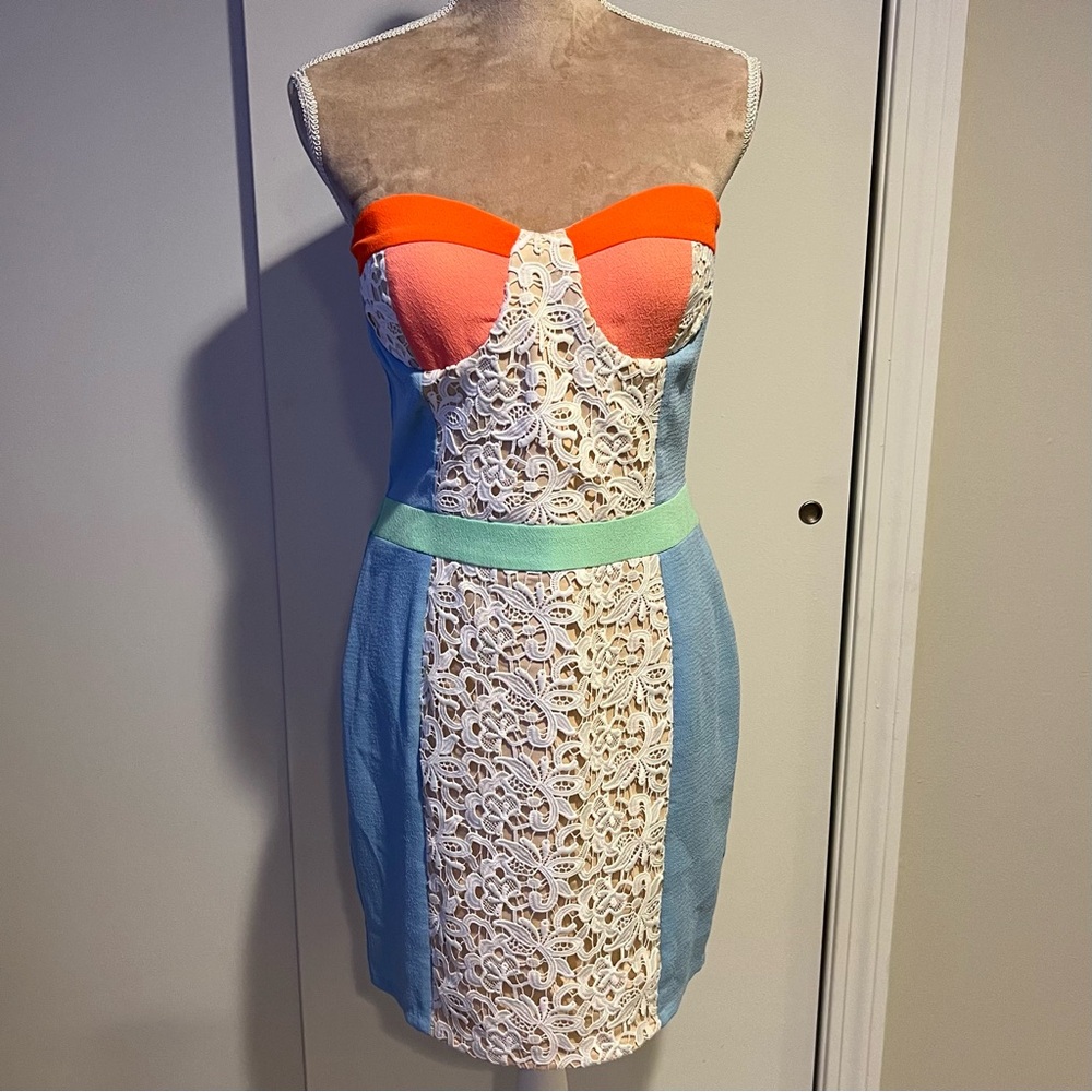 Endless Rose color block dress from Revolve Clothing size Large